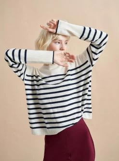 Boyfriend Lean Lines Sweater