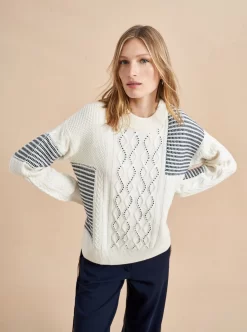 Patchwork Cable Sweater