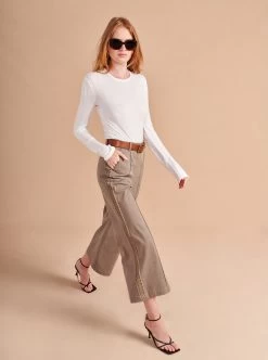 Pointelle Long Sleeve Tee