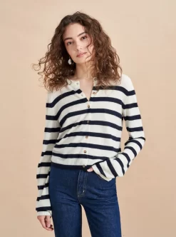 Striped Featherweight Cardigan